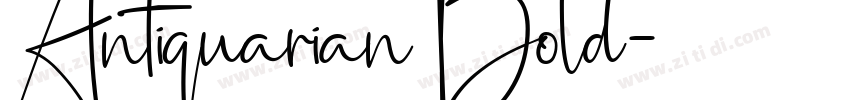 Antiquarian Bold字体转换
